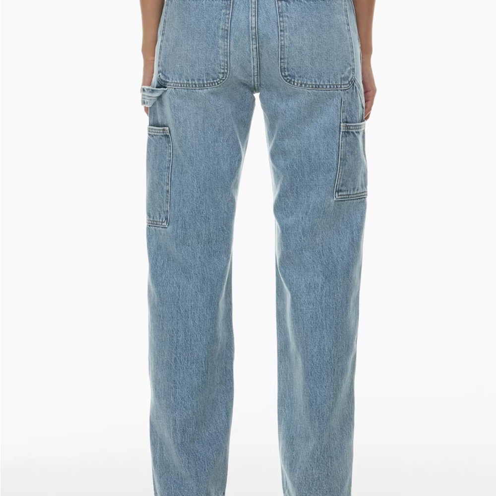 Denim Forum Light Blue High-Rise Carpenter Jeans - Picture 7 of 12